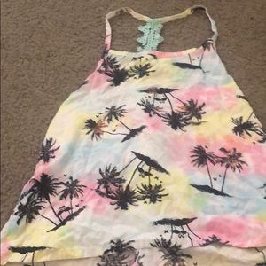 Girl tank top with lace